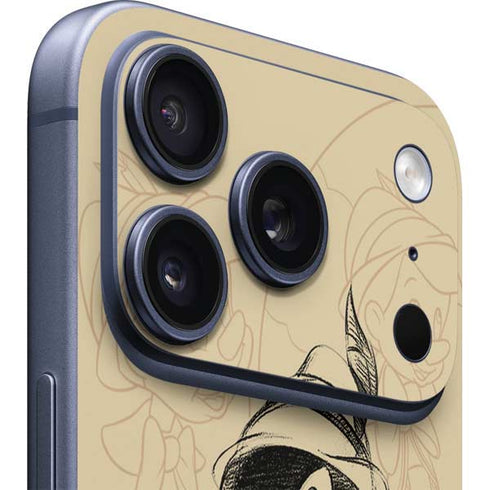 Disney Pinocchio Sketches Portrait iPhone 17 Pro Skin